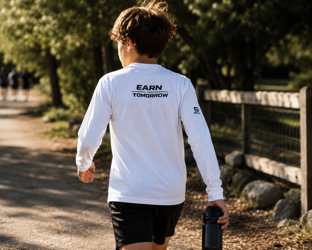 SOREN Youth Signals Momentum Long Sleeve | Earn Tomorrow